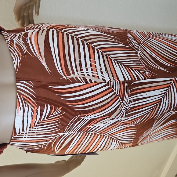 Liz Claiborne Tropical Print Midi Skirt size M - Picture 7 of 10